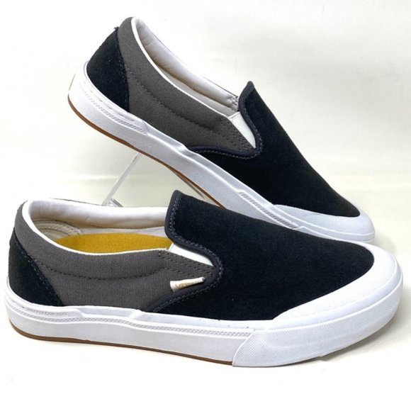 Vans Shoes - VANS BMX Slip On Don Lacey Shoes Womens Size Suede Canvas Grey Black VN0A5JIS83E